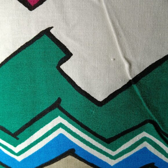 Joan Kessler For Concord Fabric Southwest Aztec Geometric Print Vintage 80s Pink - Picture 12 of 12